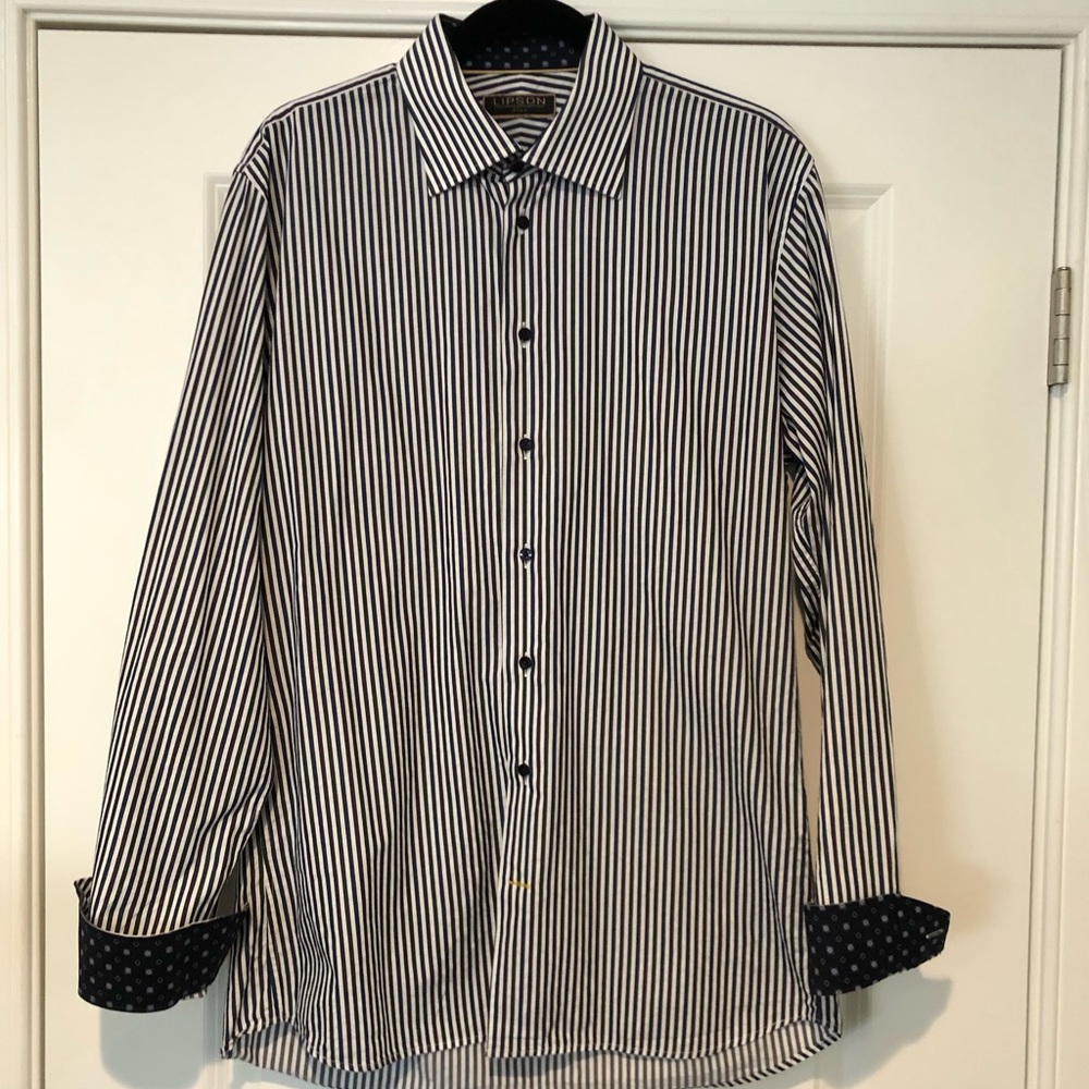Lipson Striped Pattern Dress Shirt